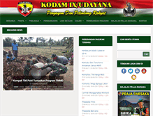 Tablet Screenshot of kodam-udayana.mil.id